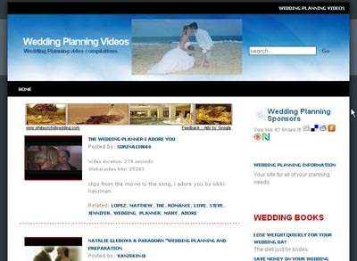New Niche Video Site Builder Reviewed Wedding Video Site