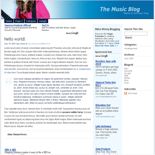 music theme