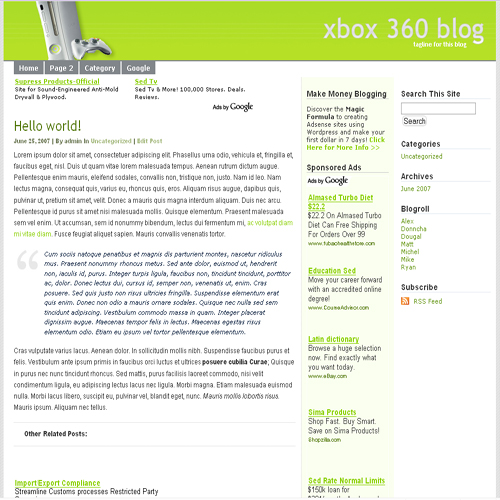 x-box theme